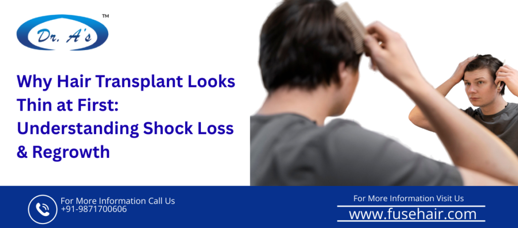 Hair transplant regrowth