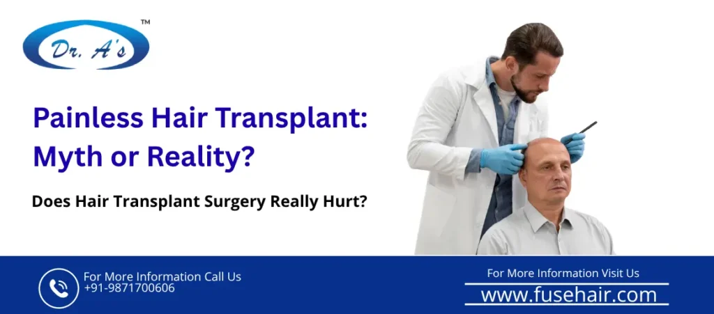 painless hair transplant