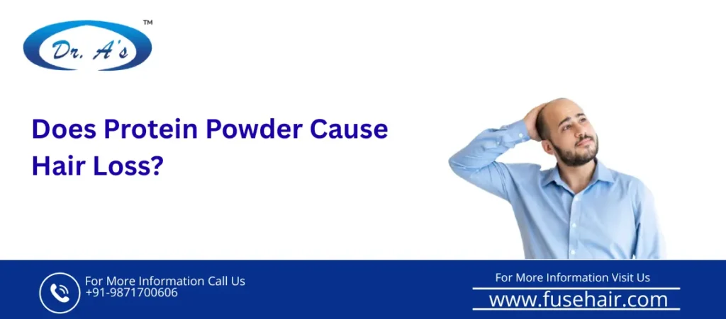 does protein powder cause hair loss