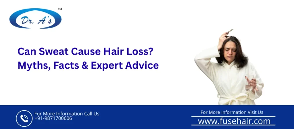 Sweat cause hair loss