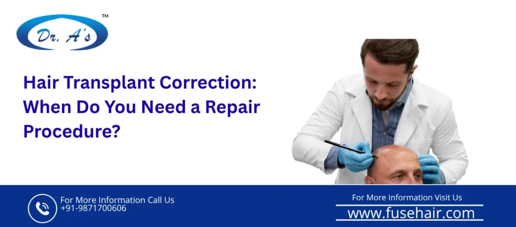 Hair transplant correction