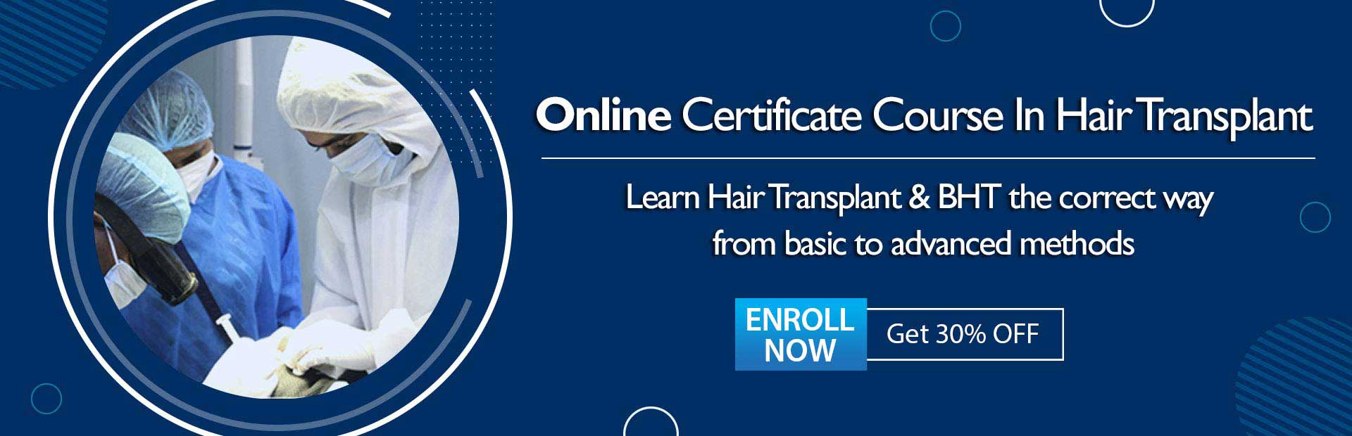 Online Certificate Course In Hair Transplant